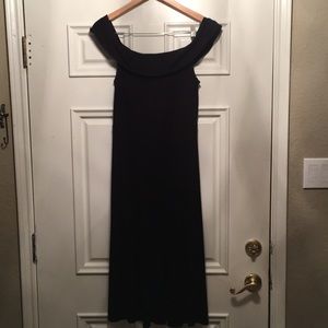 Black off the shoulder dress